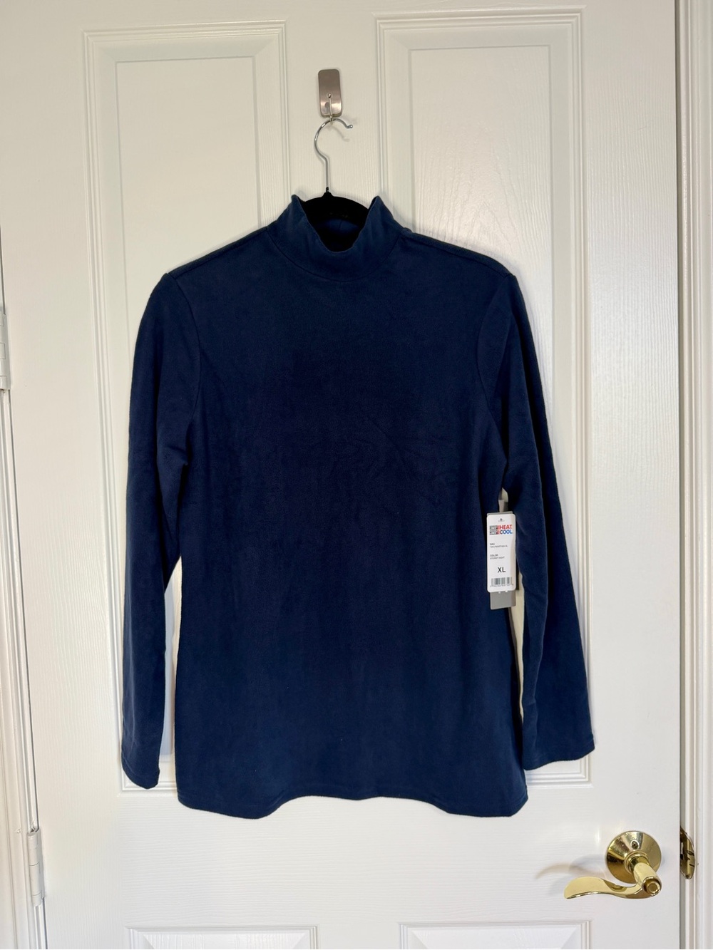 32 Degrees Women's Dark Navy Mock Neck Sweater